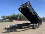 2024 Griffin Trailers 7×16 14K Telescopic Dump Trailer w/Ramps & Spare Tire Mount