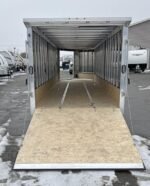 2024 E-Z Hauler 7×24 Aluminum 4-Place Drive In/Out w/Tapered Ramps, Rear Canopy - Image 3