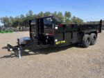 2024 Griffin Trailers 7×16 14K Telescopic Dump Trailer w/Ramps & Spare Tire Mount - Image 2